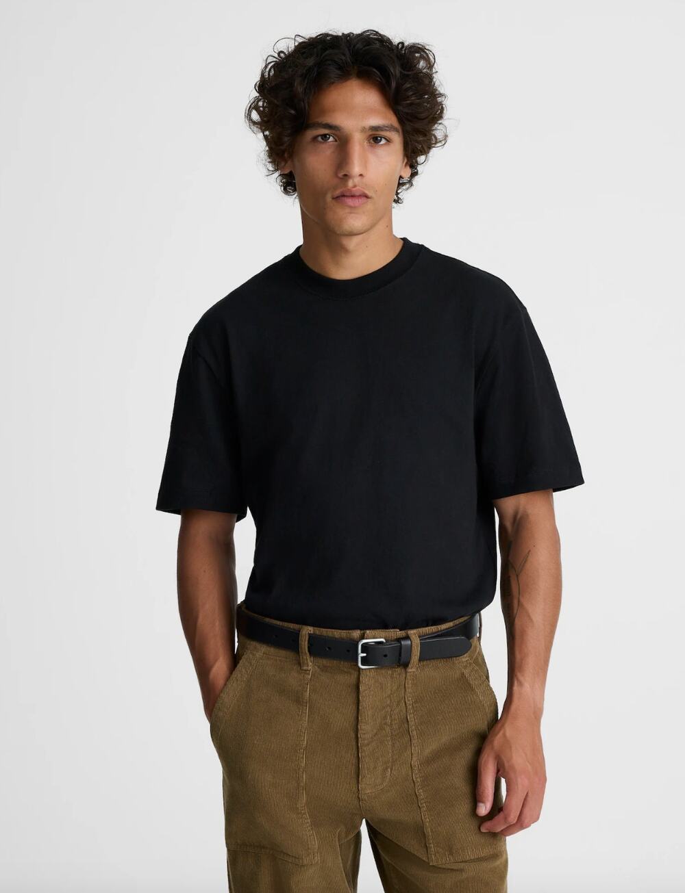 Madewell Relaxed Tee Shirt Crewneck Cotton Mens True Black Basics XS NWT